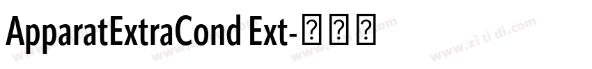 ApparatExtraCond Ext字体转换 ApparatExtraCond Ext字体转换